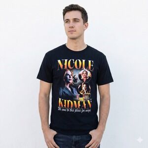 Nicole Kidman Movie Graphic T Shirt Size Large Black Softstyle Cotton Crewneck